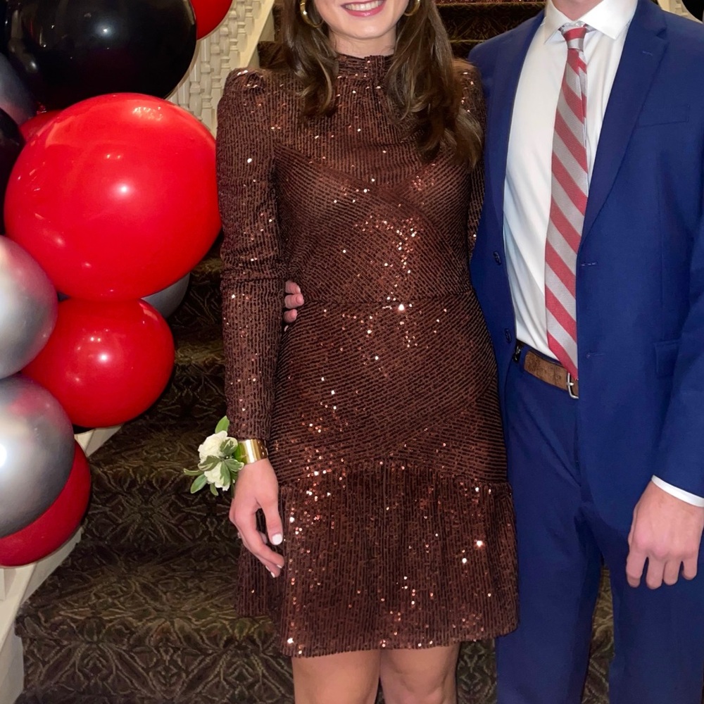 Saylor Brown Sequin Dress